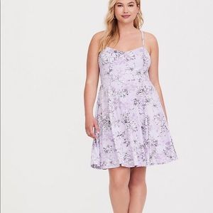 Torrid Lavender/Purple Floral Dress